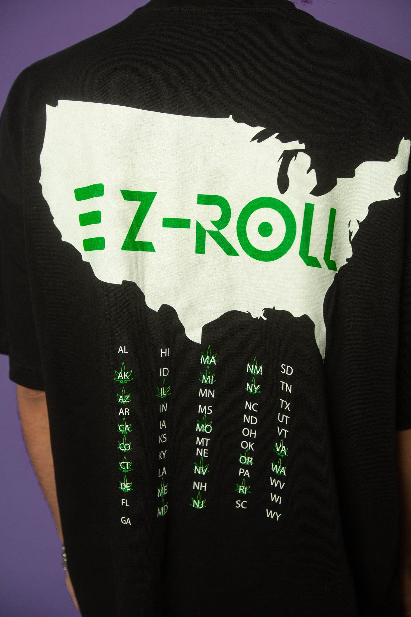 EZ-Roll Black Crossword Tee